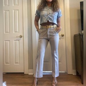 Amazing vintage 70s plaid flare pants!